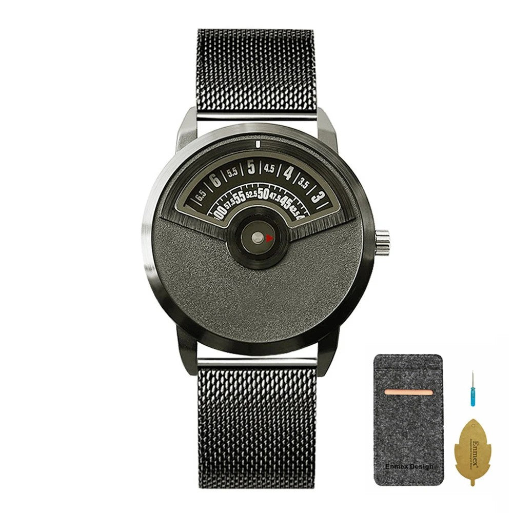 Aperture Half-Dial Watch