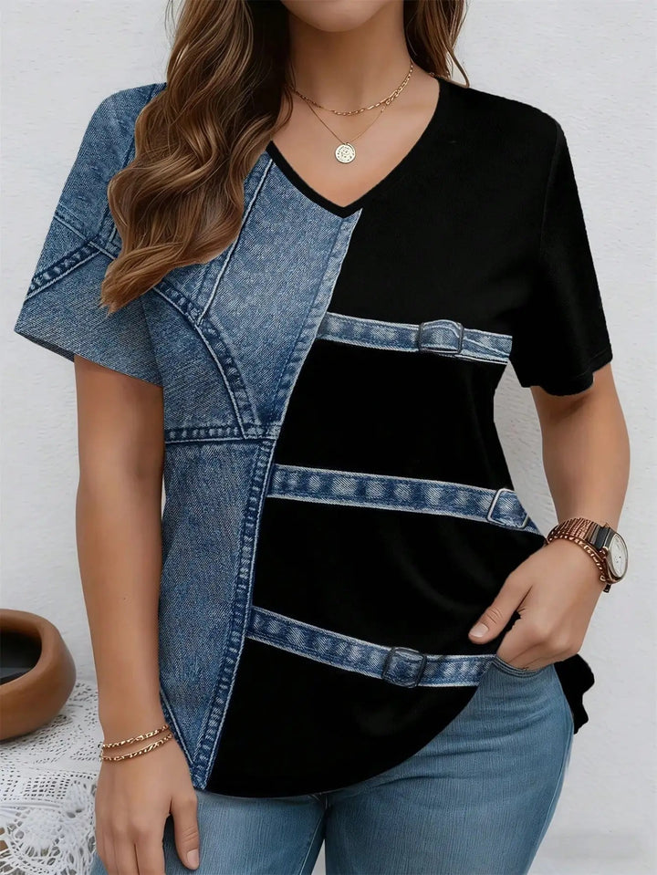 Patchina Denim Tee