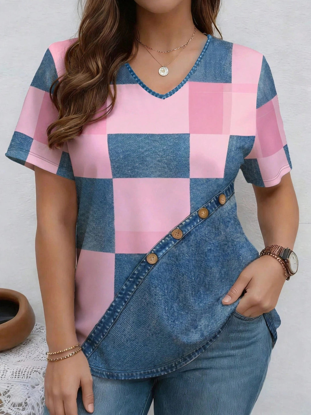 Patchina Denim Tee