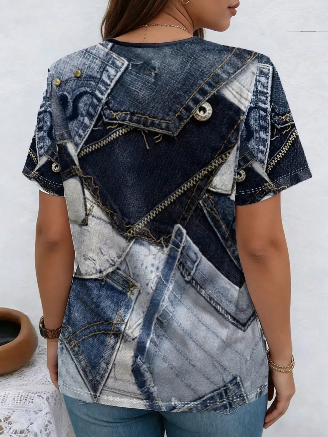 Patchina Denim Tee