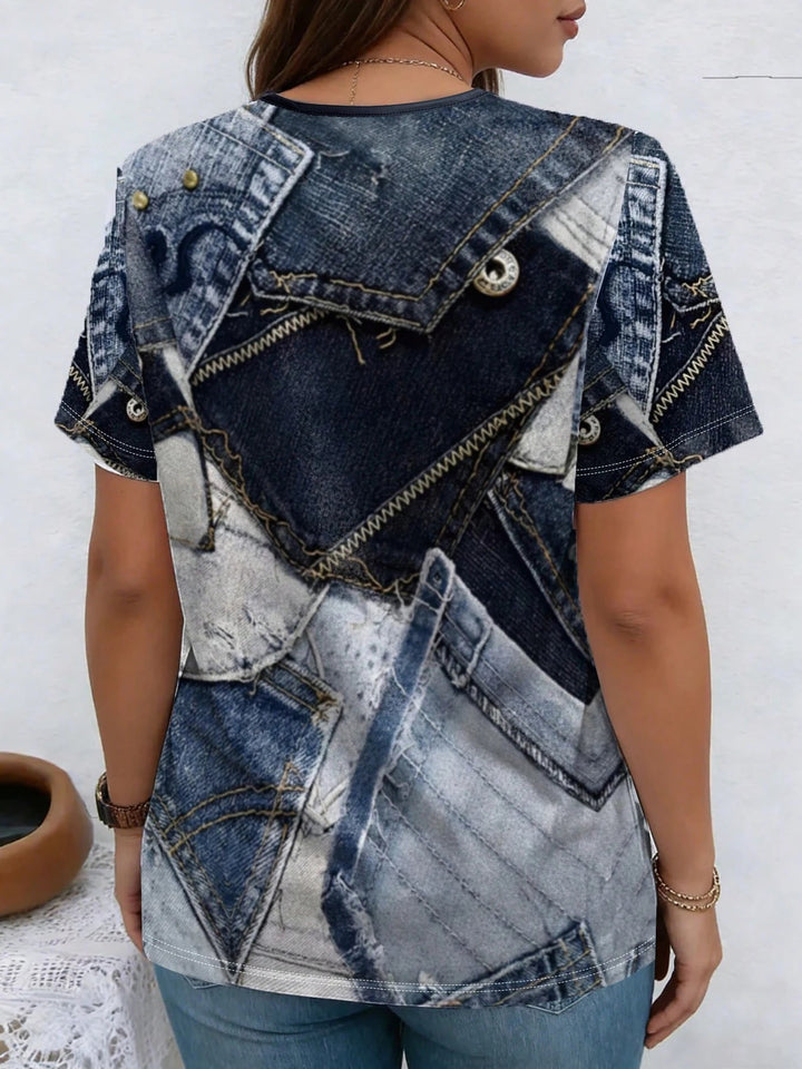 Patchina Denim Tee