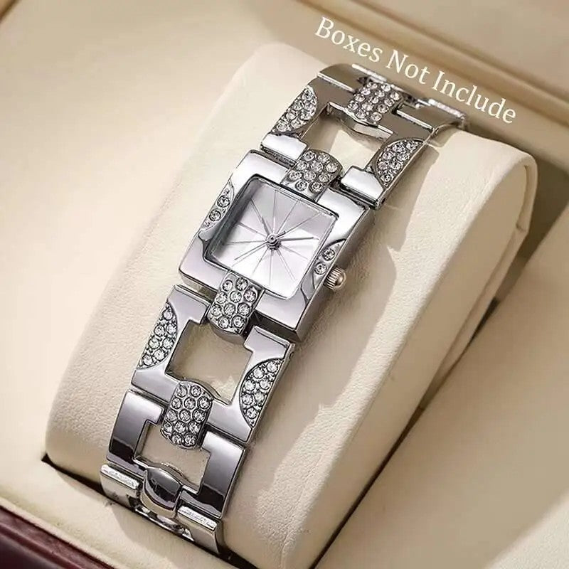 Marchesa Rhinestone Bracelet Watch