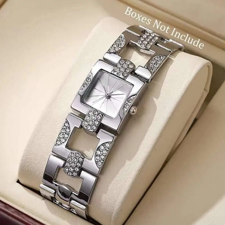 Marchesa Rhinestone Bracelet Watch