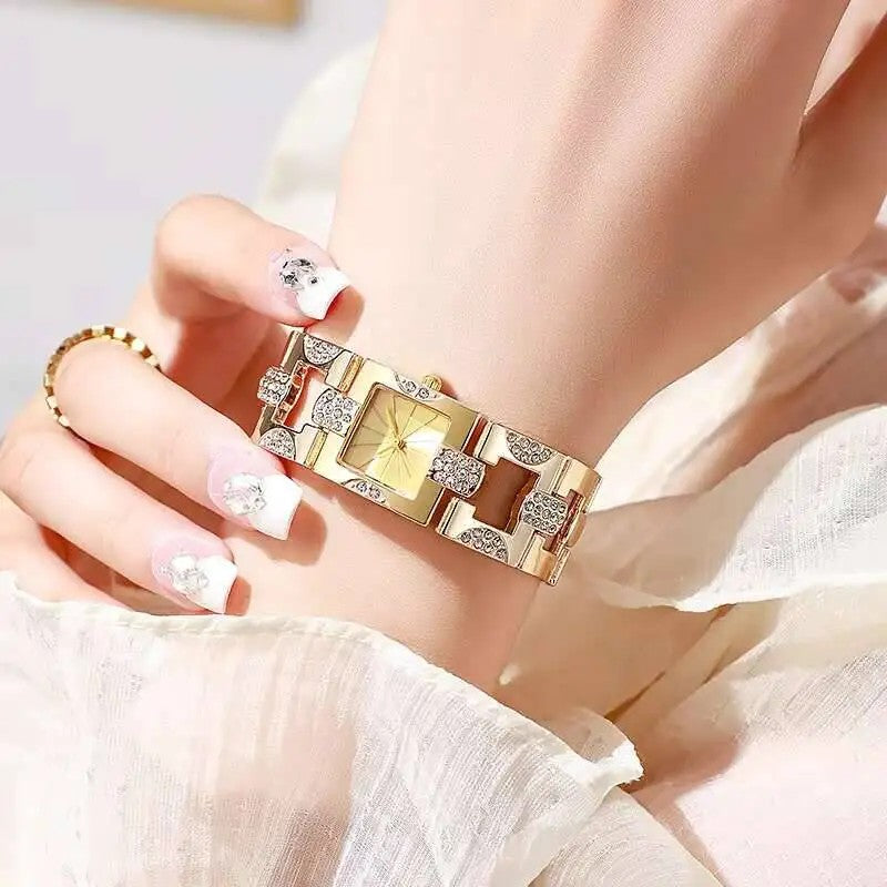 Marchesa Rhinestone Bracelet Watch