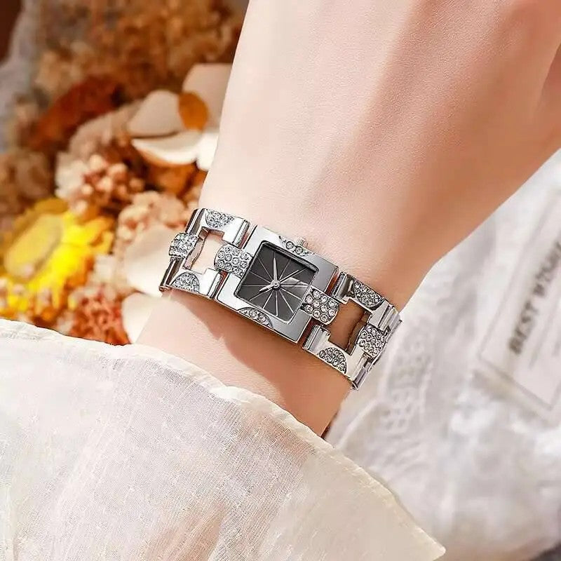 Marchesa Rhinestone Bracelet Watch