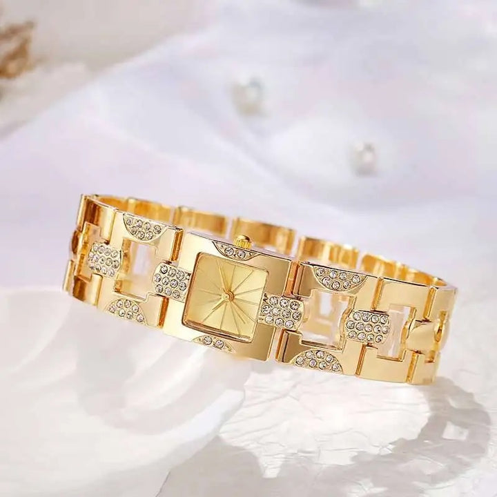 Marchesa Rhinestone Bracelet Watch