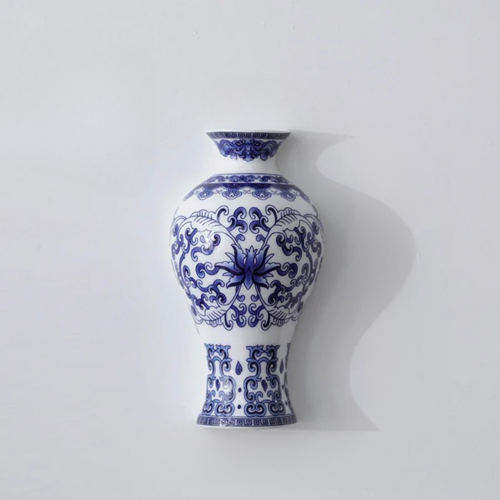 Blue Lotus Wall Vase