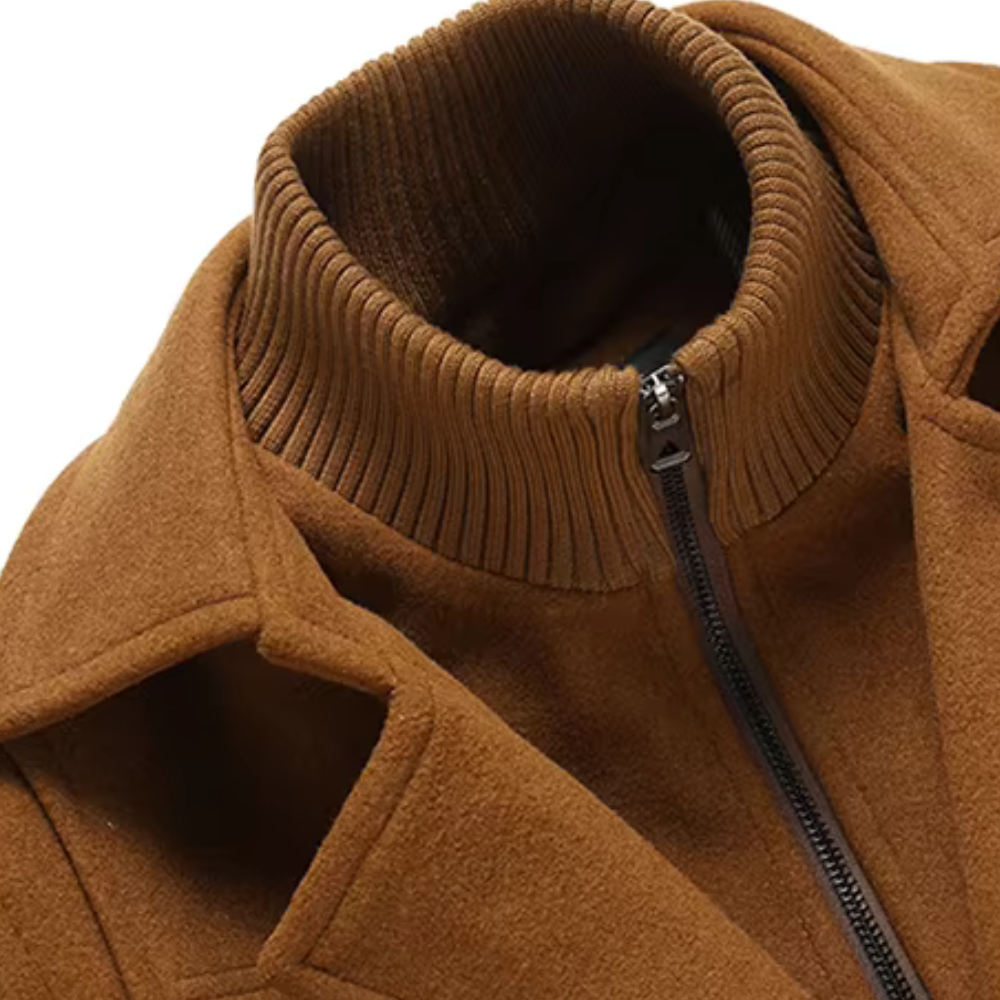Vincenzo Dual Collar Wool Coat