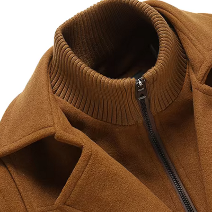 Vincenzo Dual Collar Wool Coat