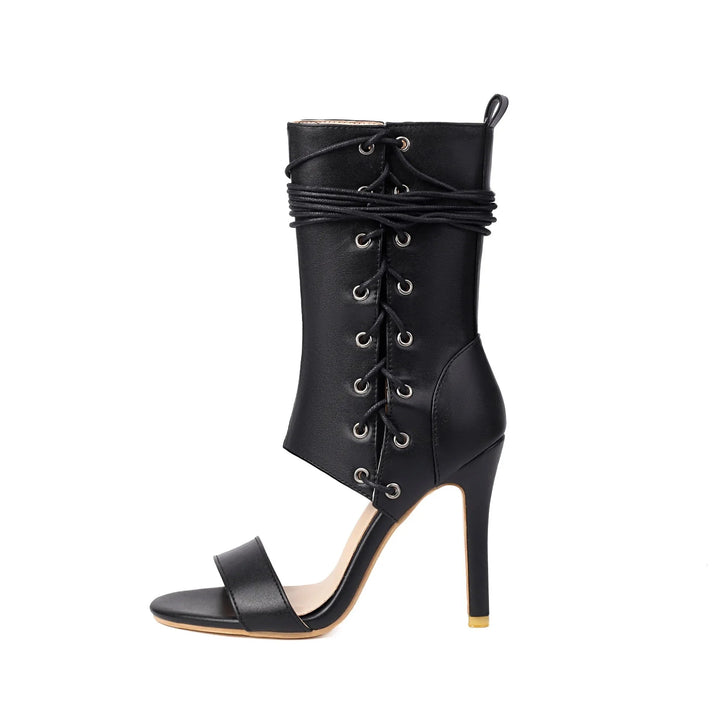 Corset Lace-Up Heels