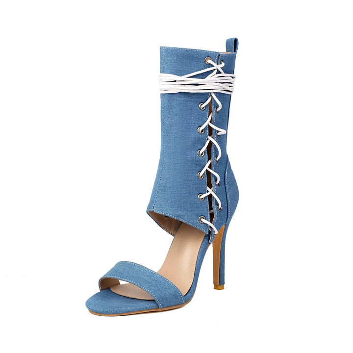 Corset Lace-Up Heels