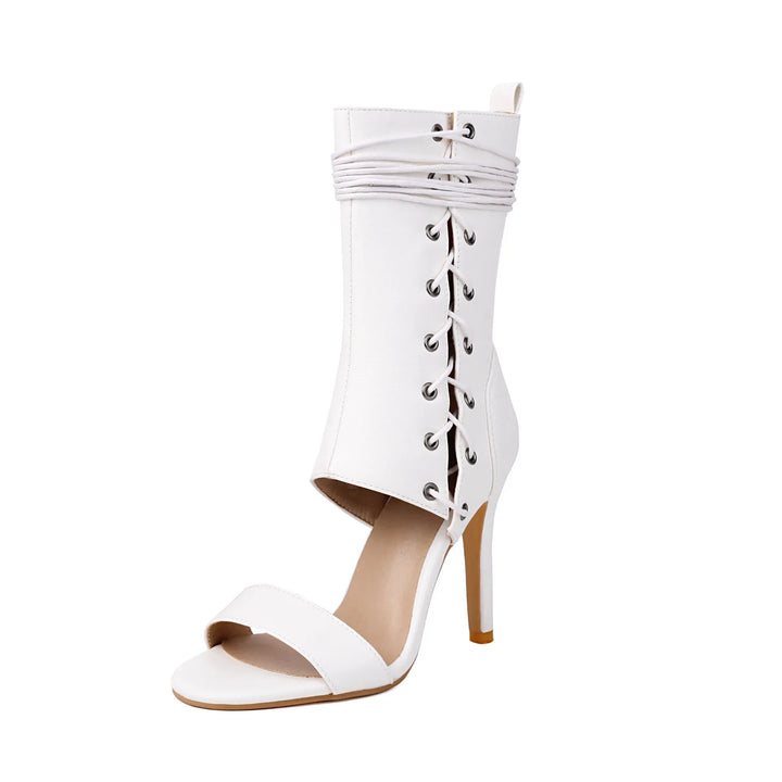 Corset Lace-Up Heels