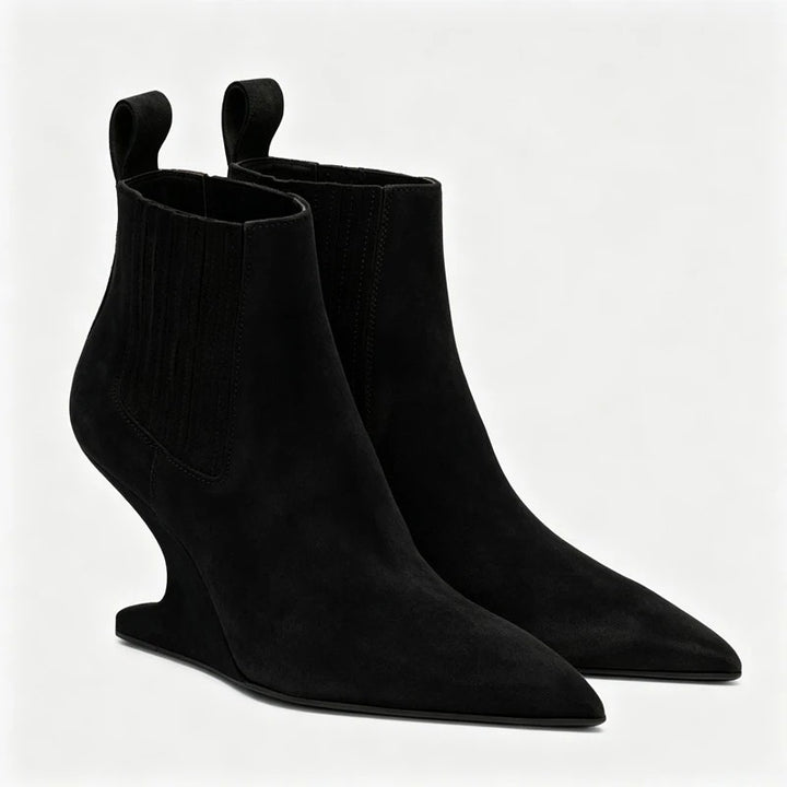 Sculpted Wedge Chelsea Boots