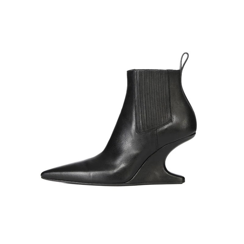 Sculpted Wedge Chelsea Boots