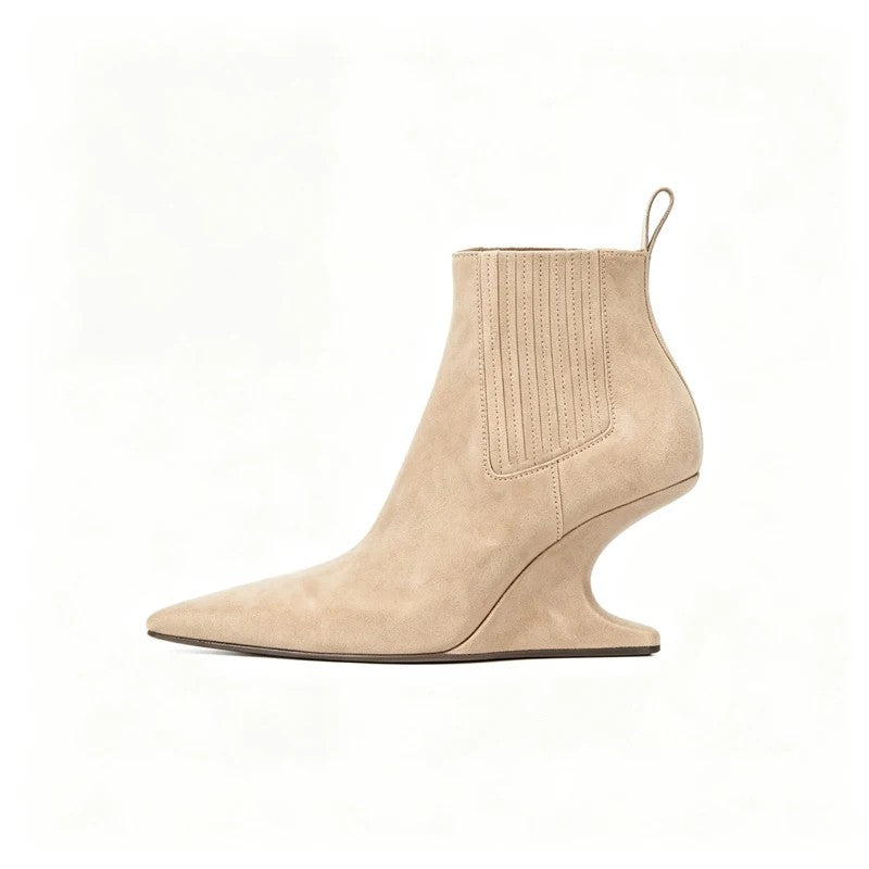 Sculpted Wedge Chelsea Boots