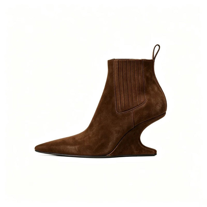 Sculpted Wedge Chelsea Boots
