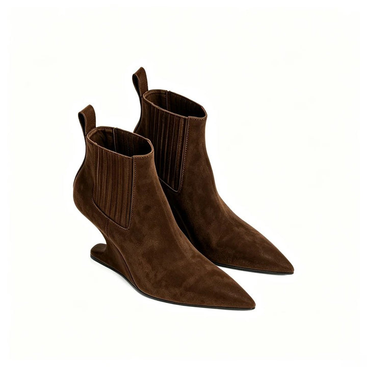 Sculpted Wedge Chelsea Boots