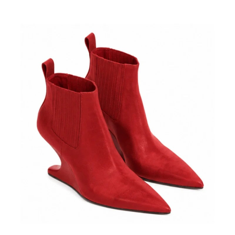 Sculpted Wedge Chelsea Boots