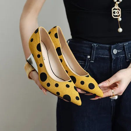 Domino Wedge Pumps