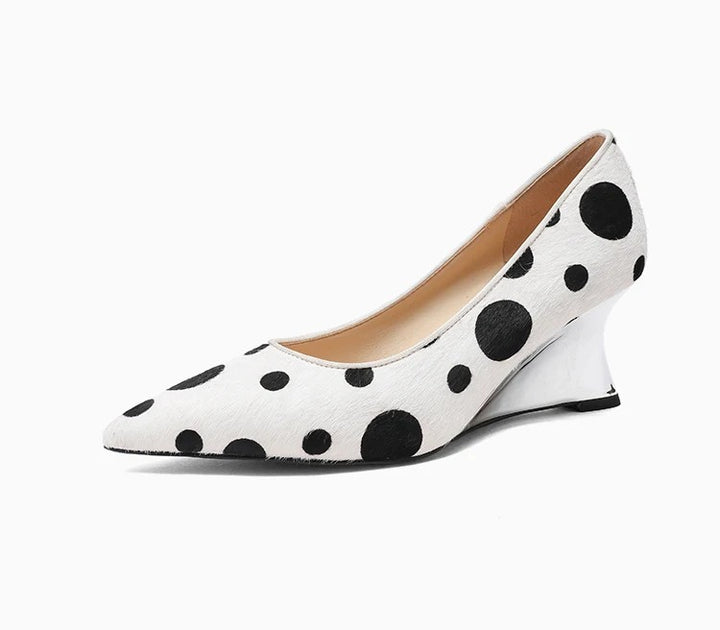 Domino Wedge Pumps