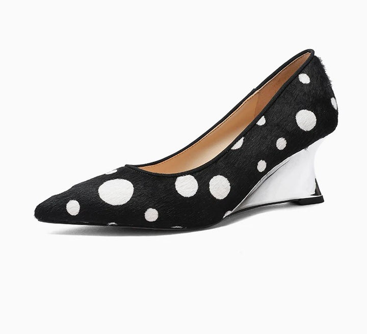 Domino Wedge Pumps