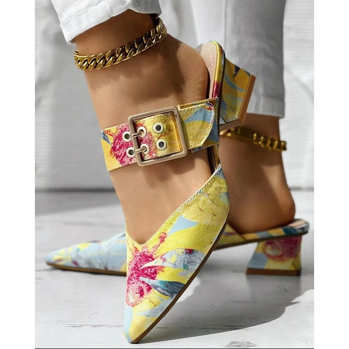 Pastel Pointed Mules