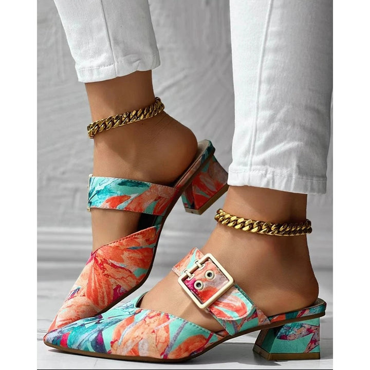 Pastel Pointed Mules