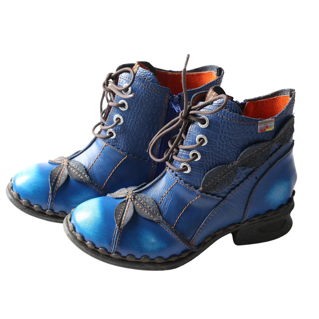 Bosco Leaf-Stitched Boots