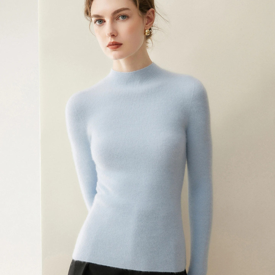 Colette Cashmere Mock Neck