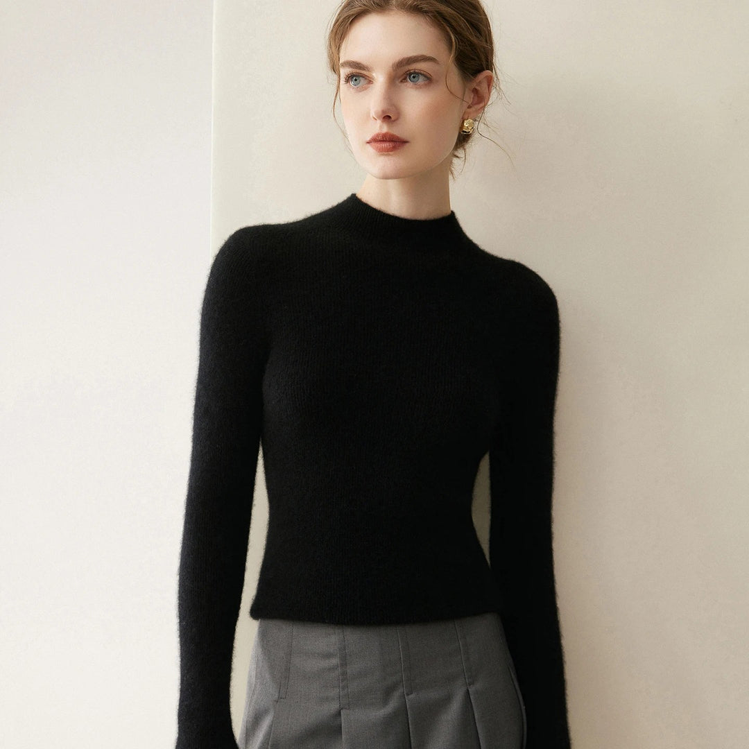 Colette Cashmere Mock Neck