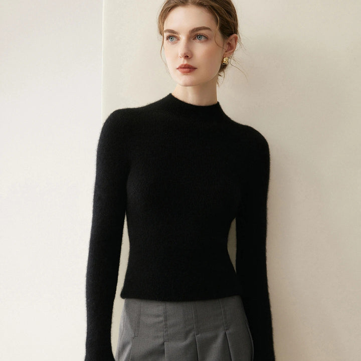 Colette Cashmere Mock Neck