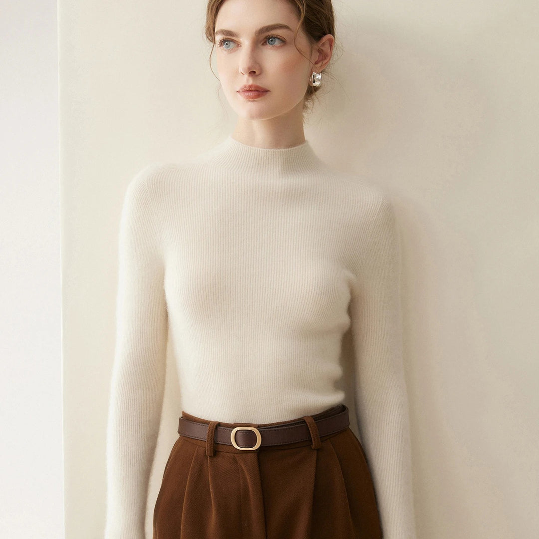 Colette Cashmere Mock Neck