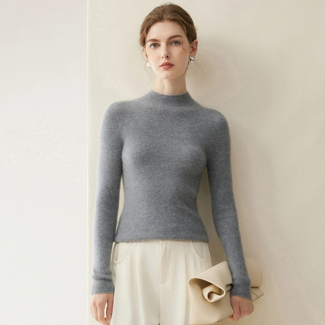 Colette Cashmere Mock Neck