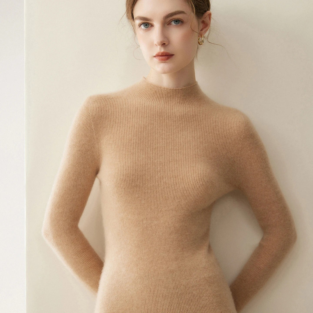 Colette Cashmere Mock Neck