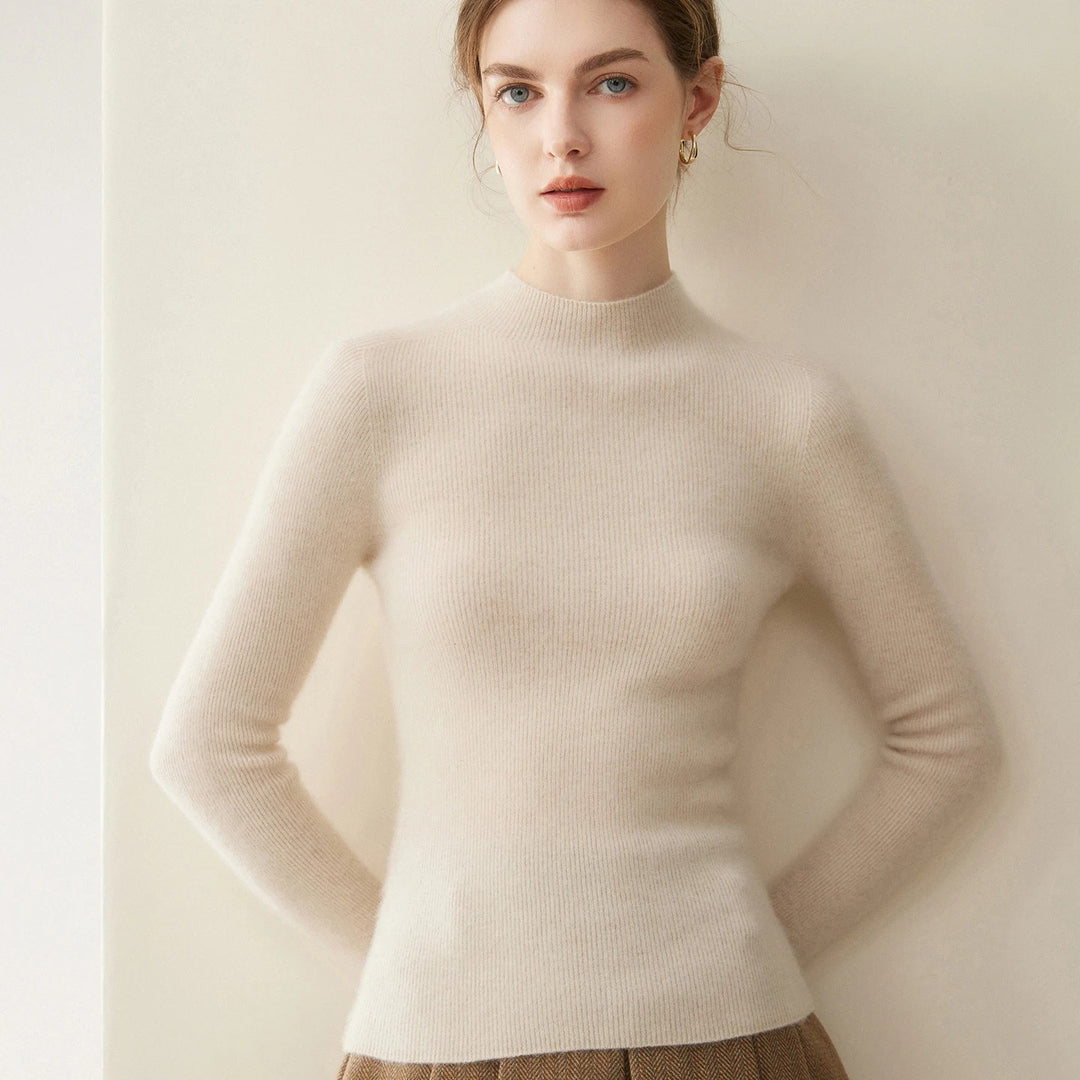 Colette Cashmere Mock Neck