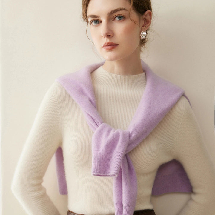 Colette Cashmere Mock Neck