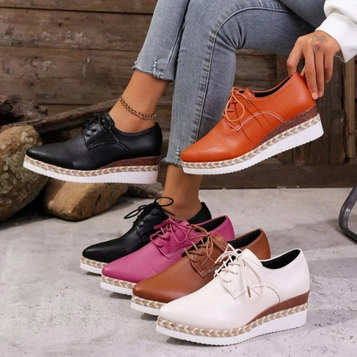 Espadrille Lace-Up Wedges