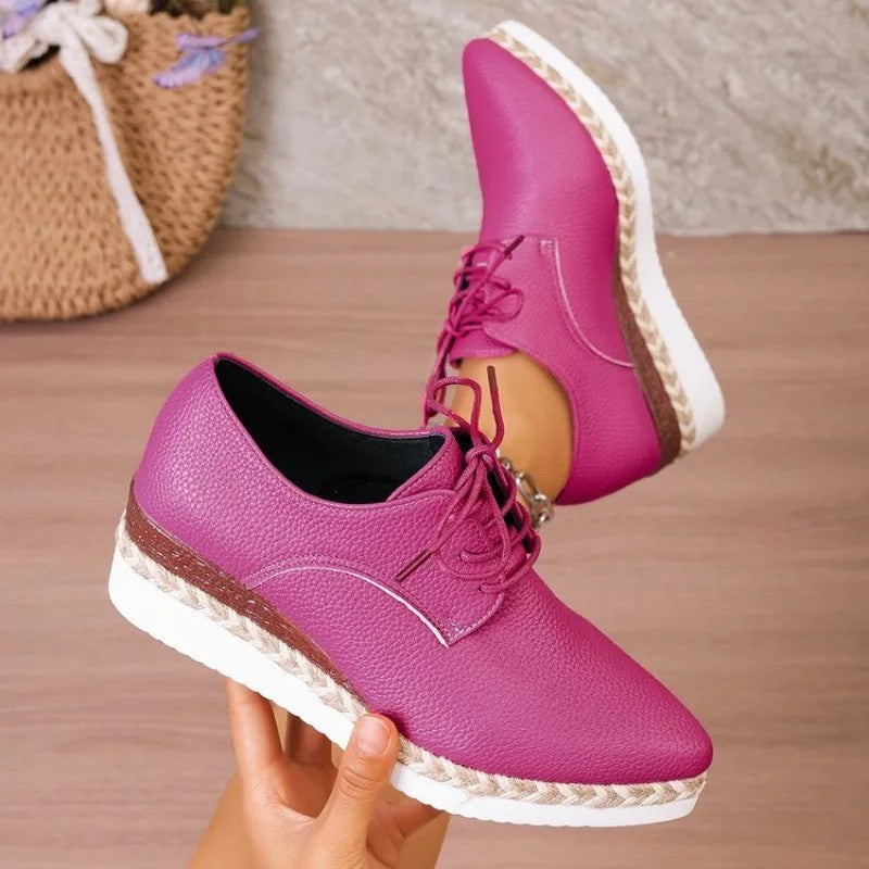 Espadrille Lace-Up Wedges