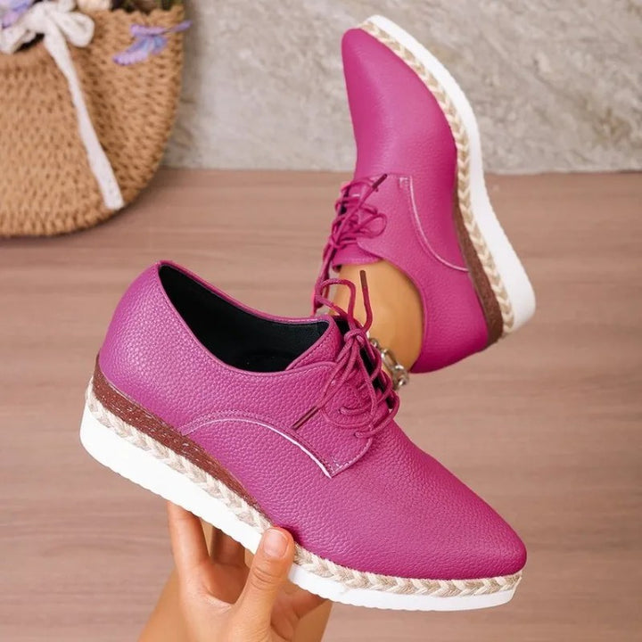Espadrille Lace-Up Wedges