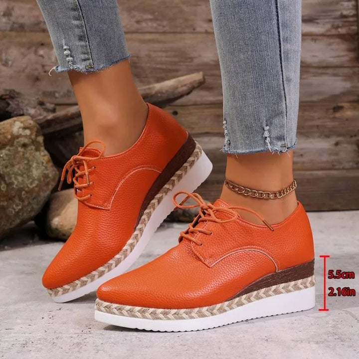Espadrille Lace-Up Wedges