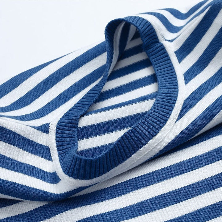 Marina Striped Crewneck Top
