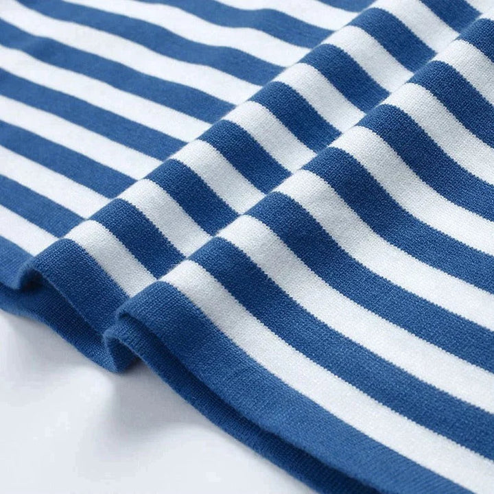 Marina Striped Crewneck Top