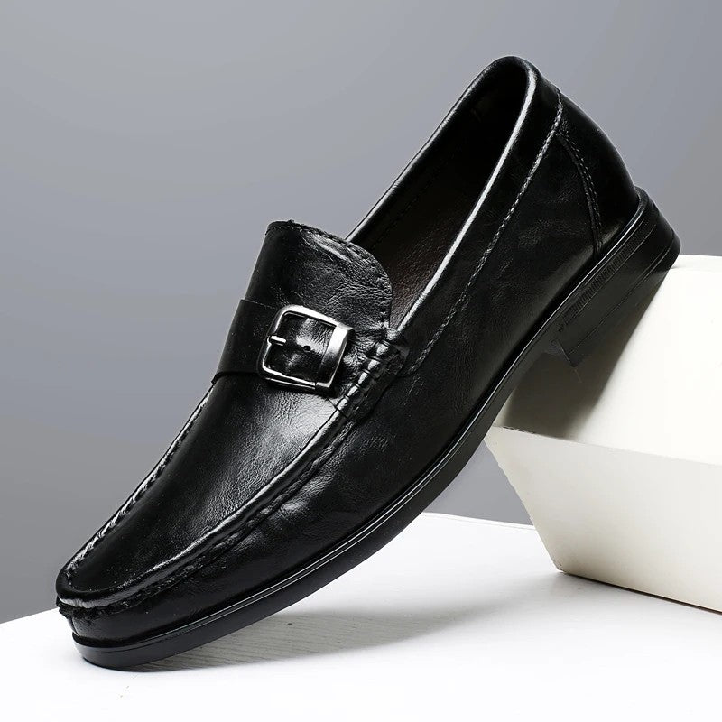 Bernardo Buckle Loafers
