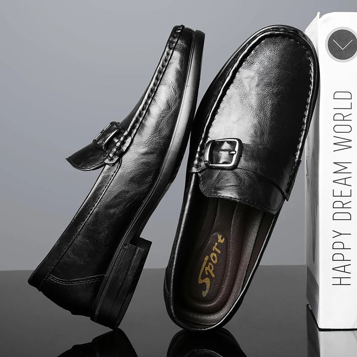 Bernardo Buckle Loafers