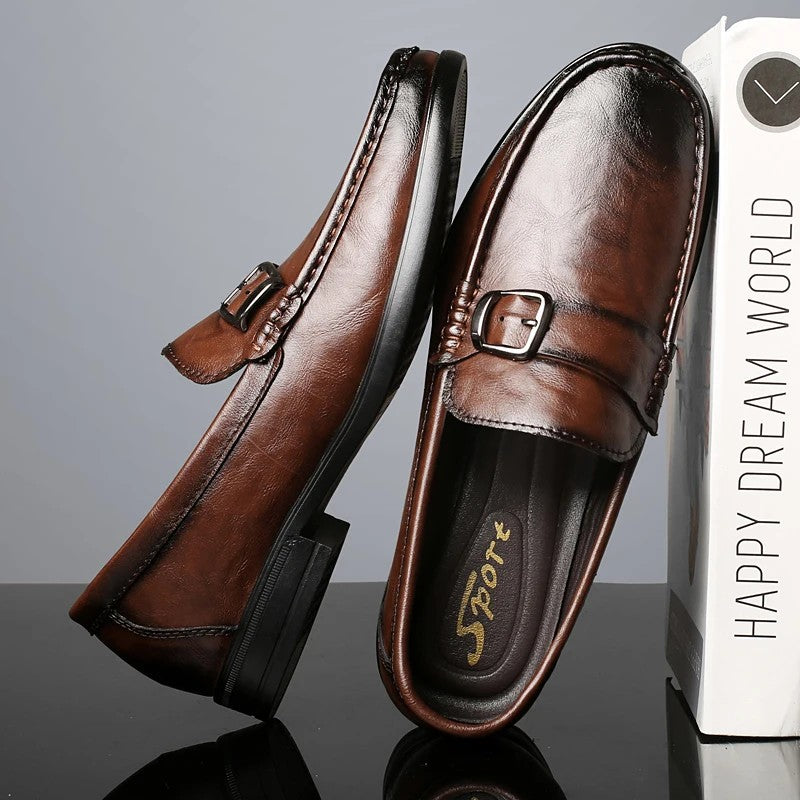 Bernardo Buckle Loafers