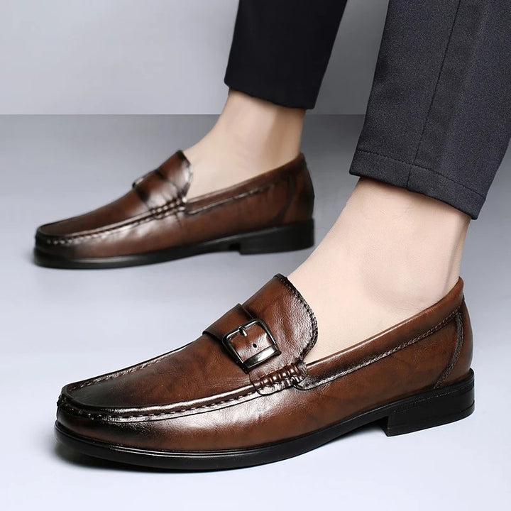 Bernardo Buckle Loafers