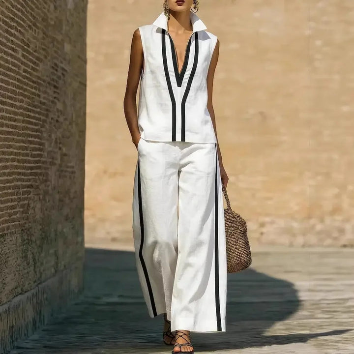 Striscia Linen Set