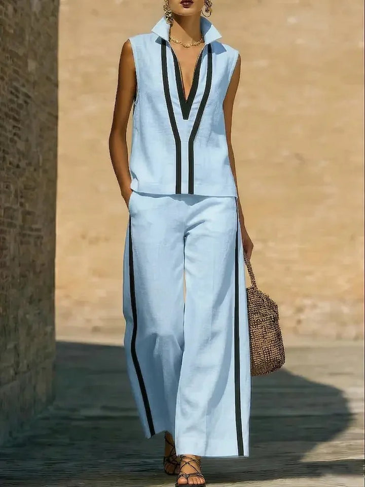 Striscia Linen Set