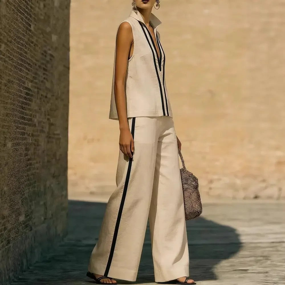 Striscia Linen Set