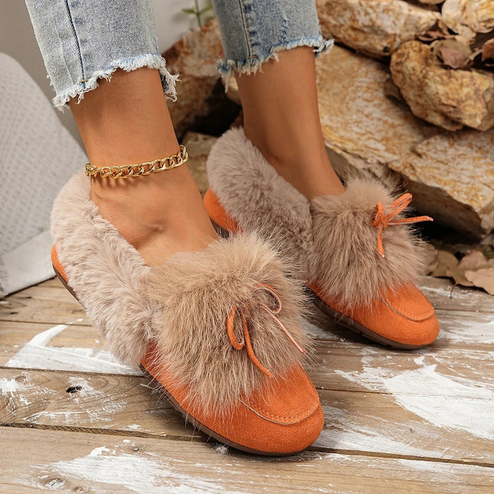 Bunny Fluff Loafer Flats